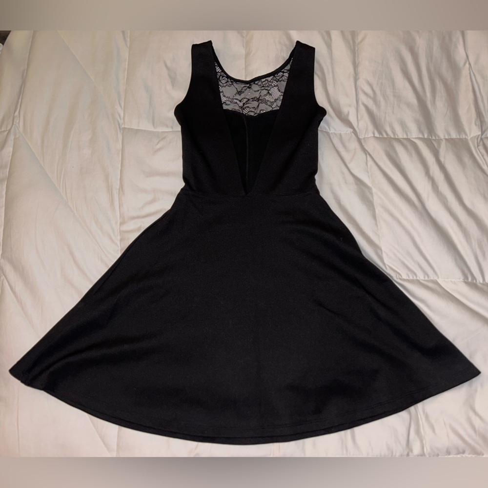 Divided Black Backless Dress Women’s Small EUR 32